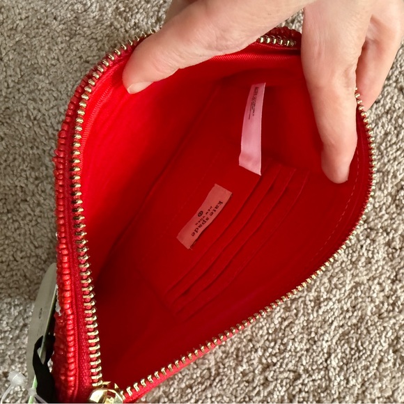 Kate Spade Red Zip Wallet - Picture 3 of 4